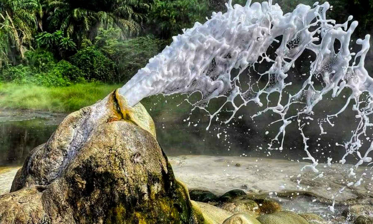 Sempaya Hot Springs in Semuliki National Park Uganda